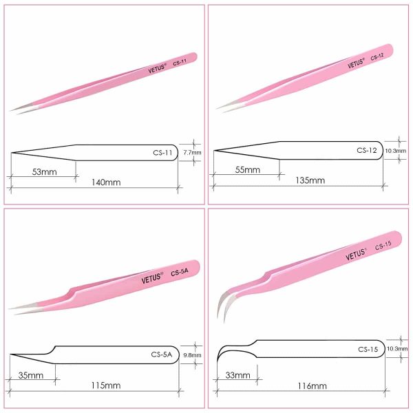 VETUS Tweezers Professional Collection - CS Series